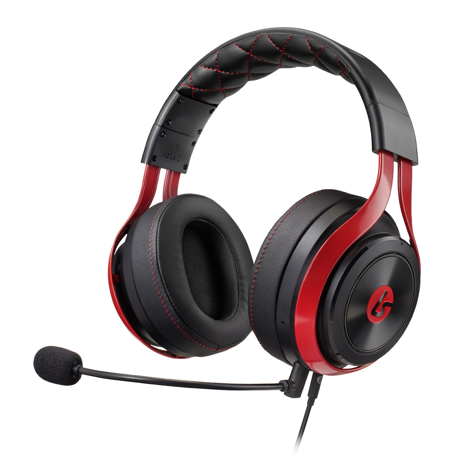 LucidSound LS25BK Wired Stereo Gaming Headset for eSports - Black/Red ...